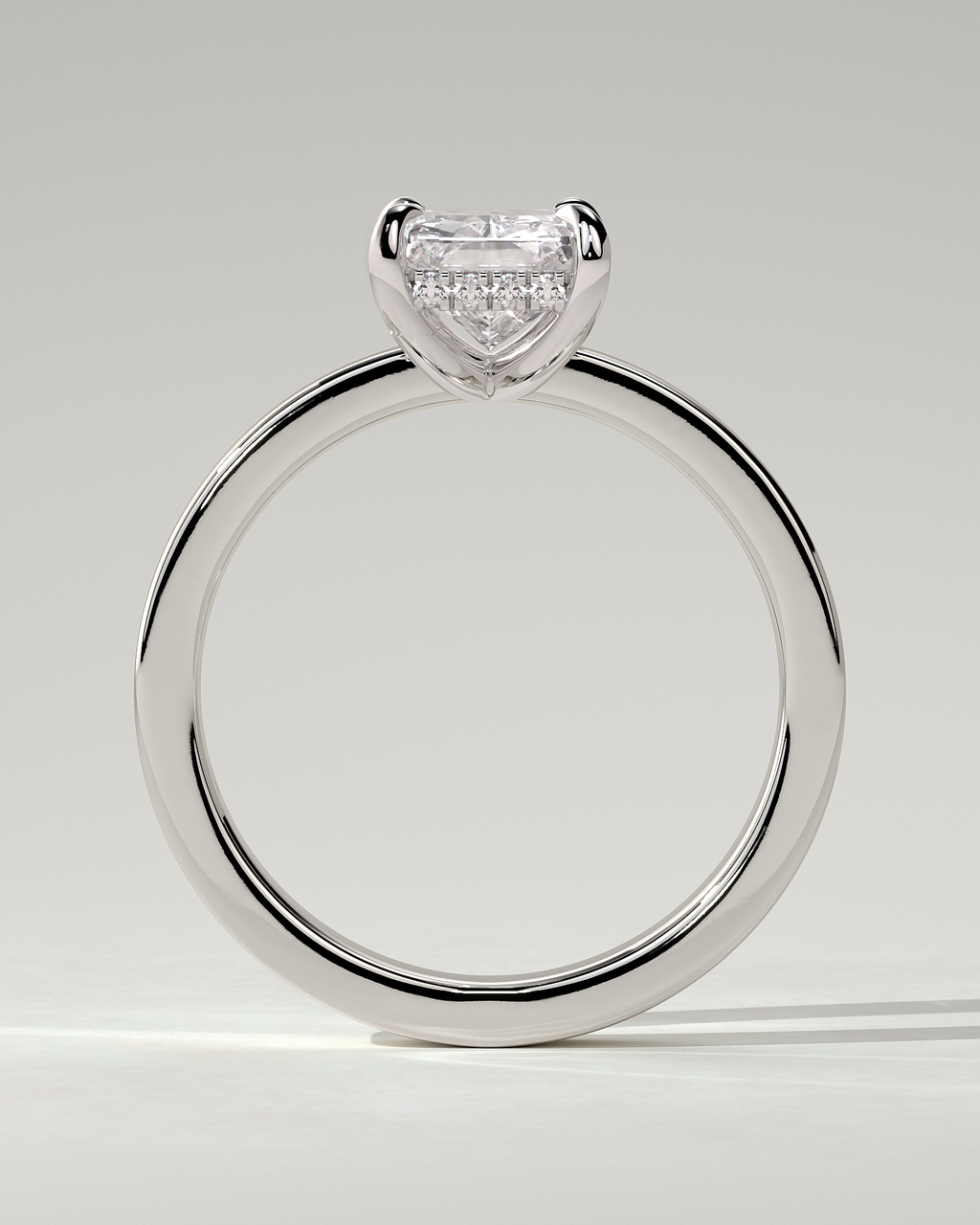 Aida Solitaire Radiant Ring