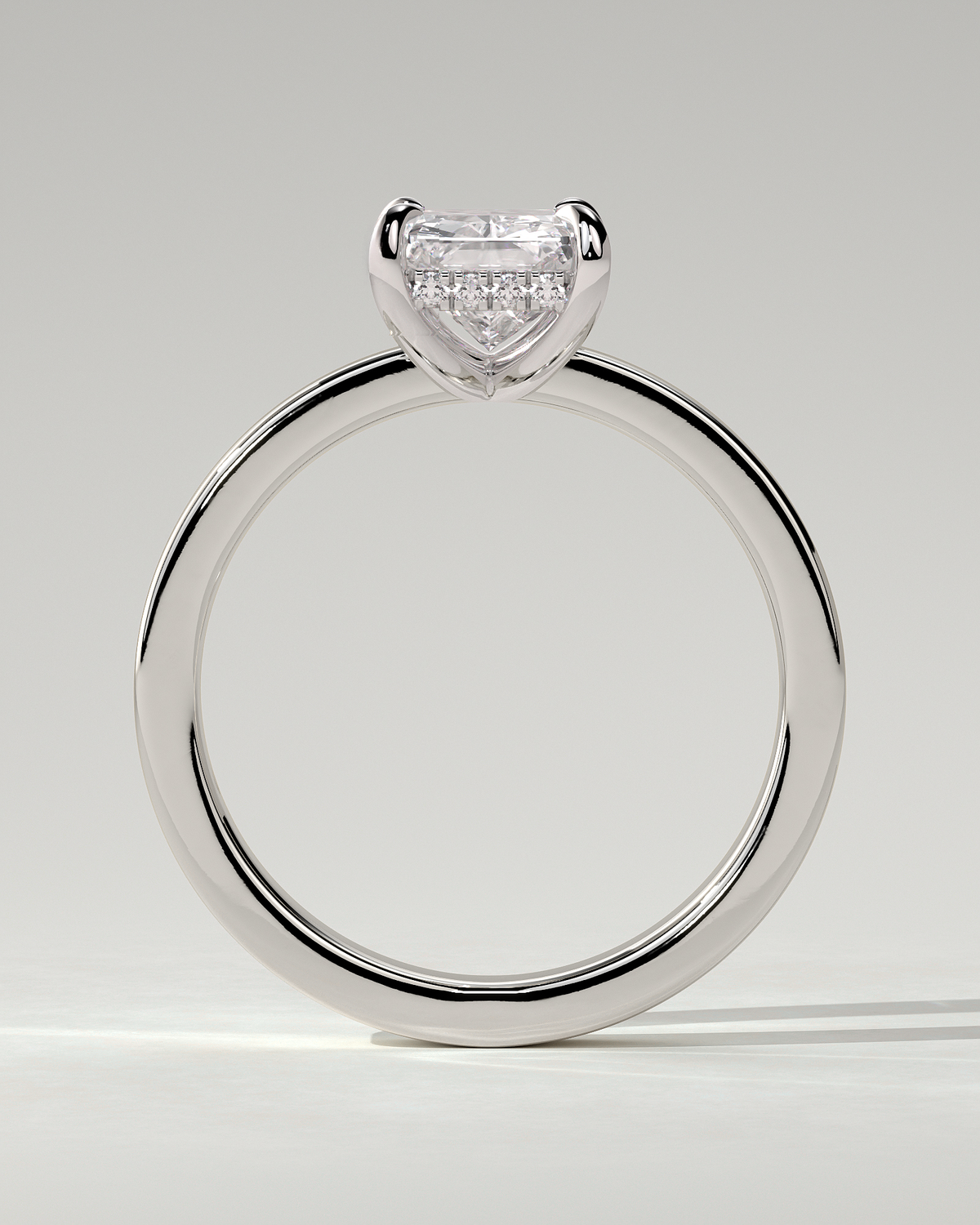 Aida Solitaire Radiant Ring