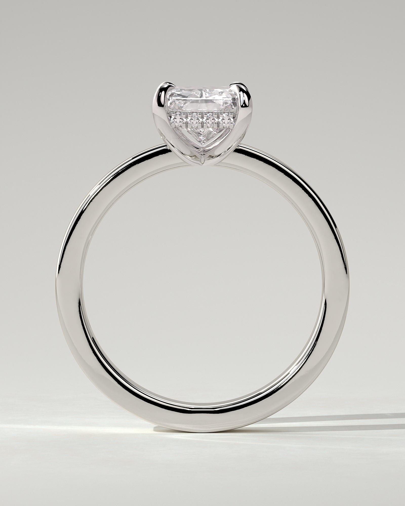 Aida Solitaire Radiant Ring