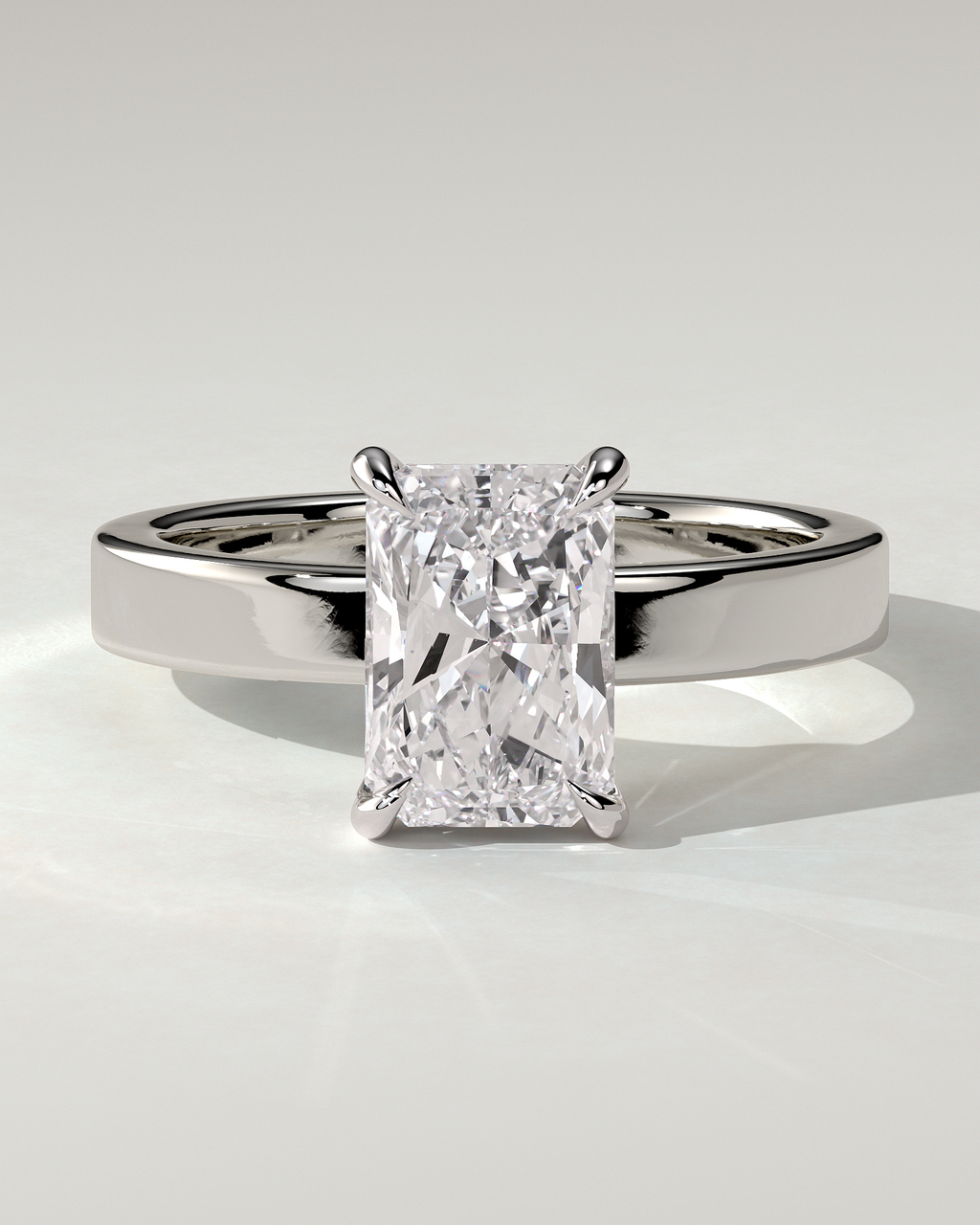 Aida Solitaire Radiant Ring