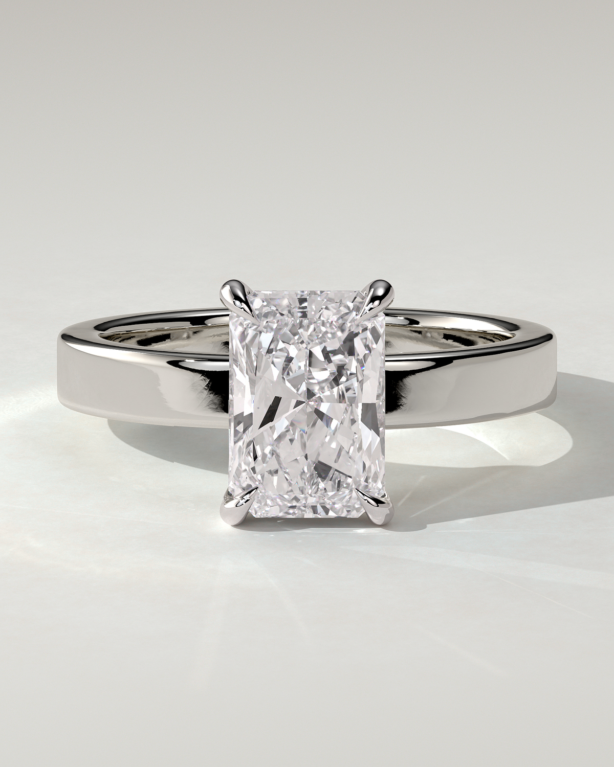 Aida Solitaire Radiant Ring