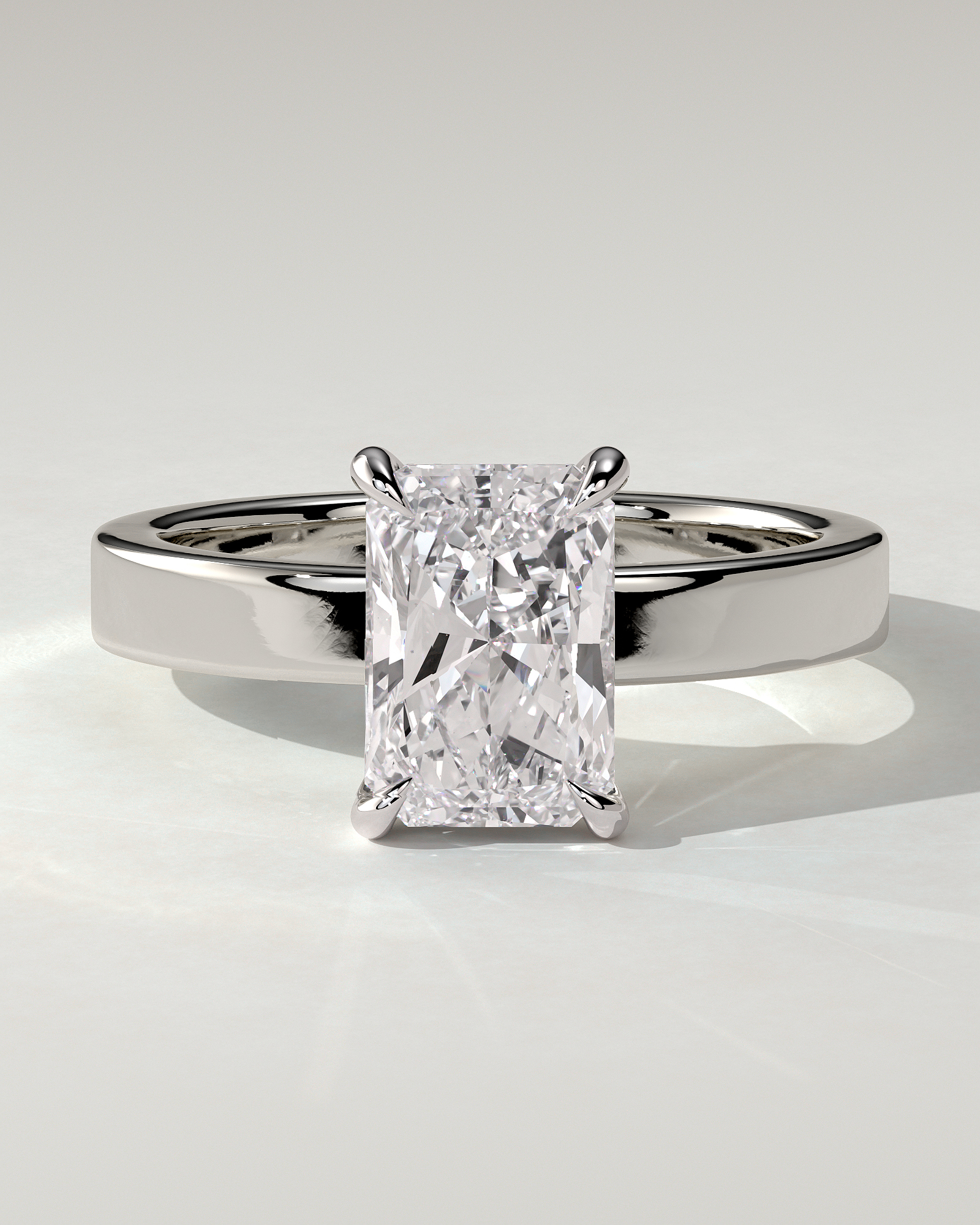 Aida Solitaire Radiant Ring