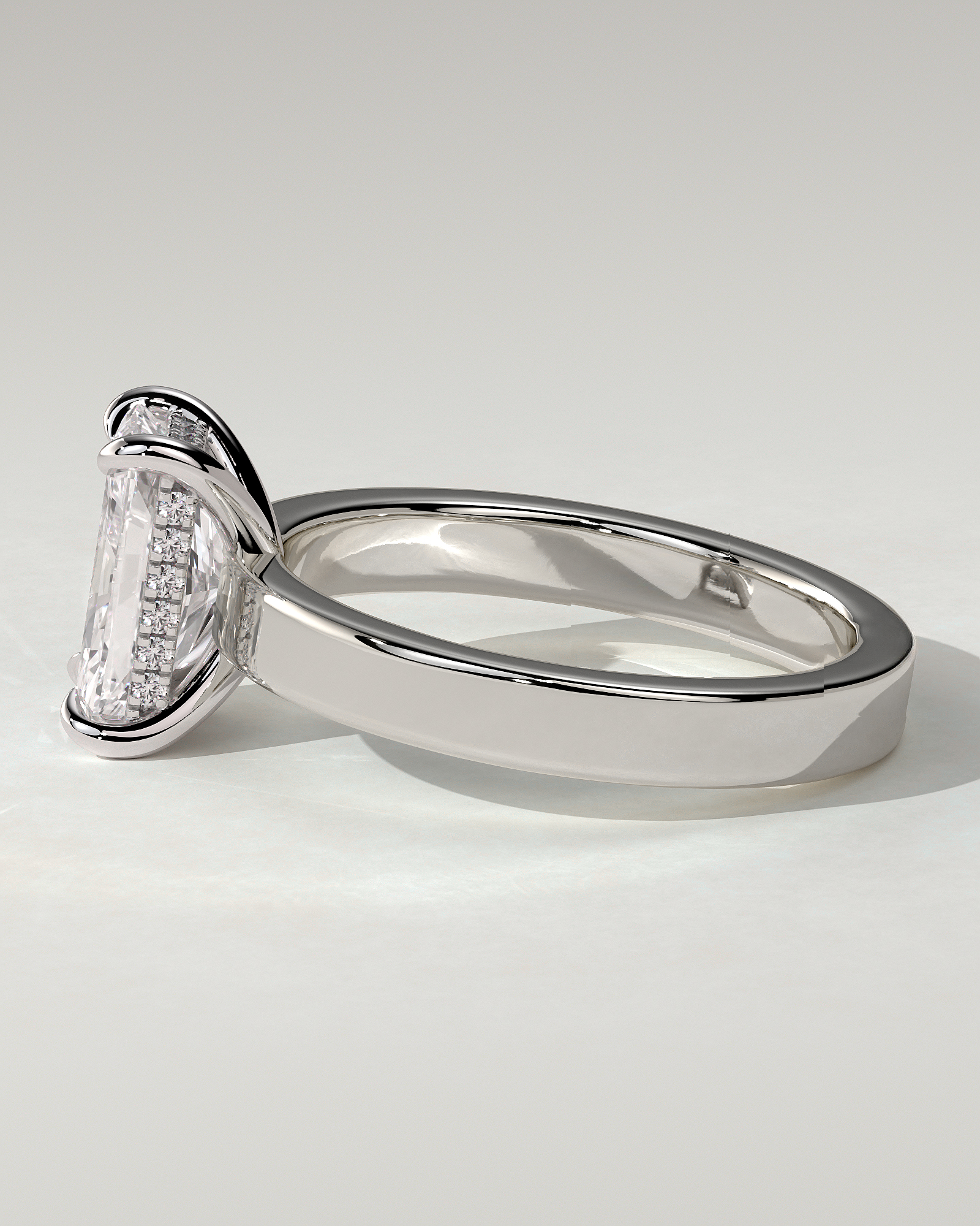 Aida Solitaire Radiant Ring