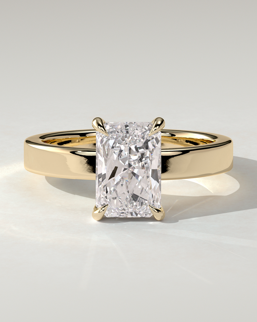 Aida Solitaire Radiant Ring