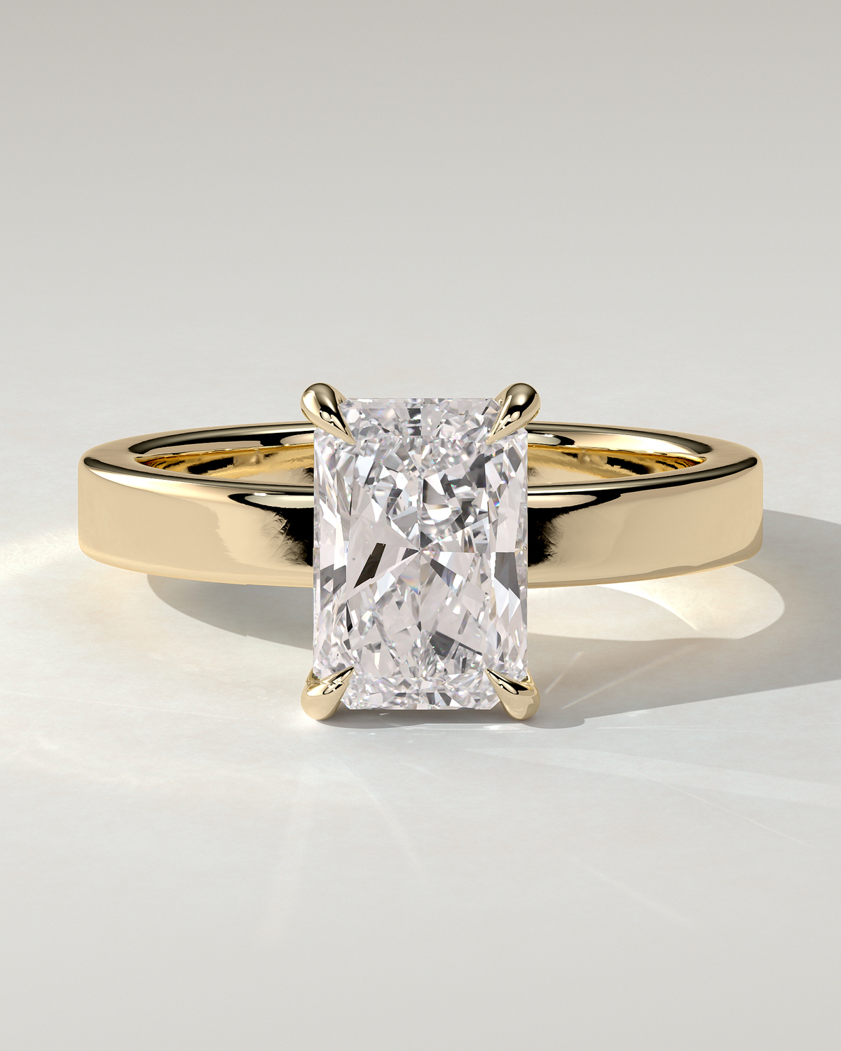 Aida Solitaire Radiant Ring