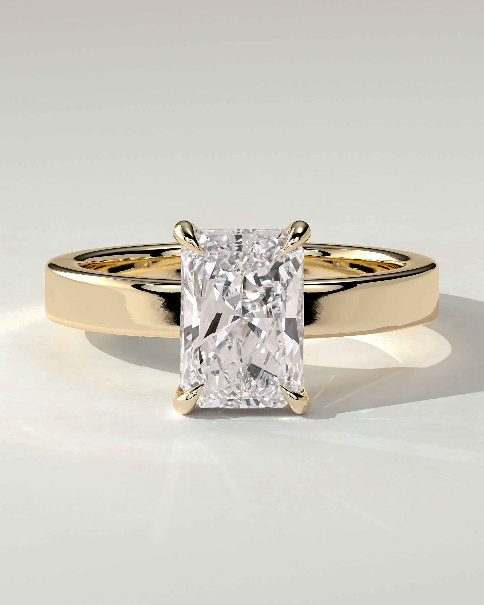 Aida Solitaire Radiant Ring