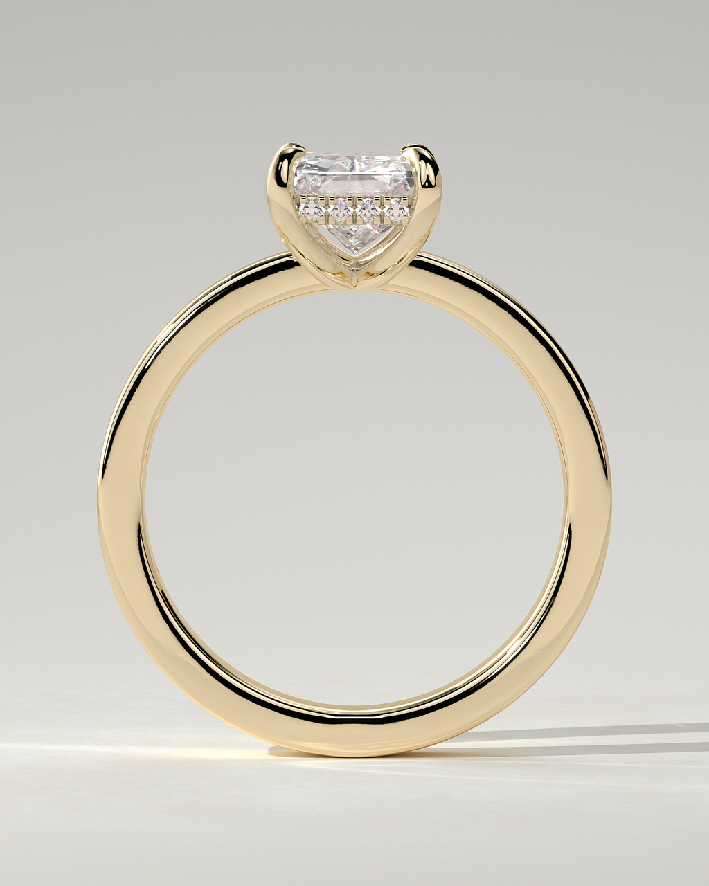 Aida Solitaire Radiant Ring