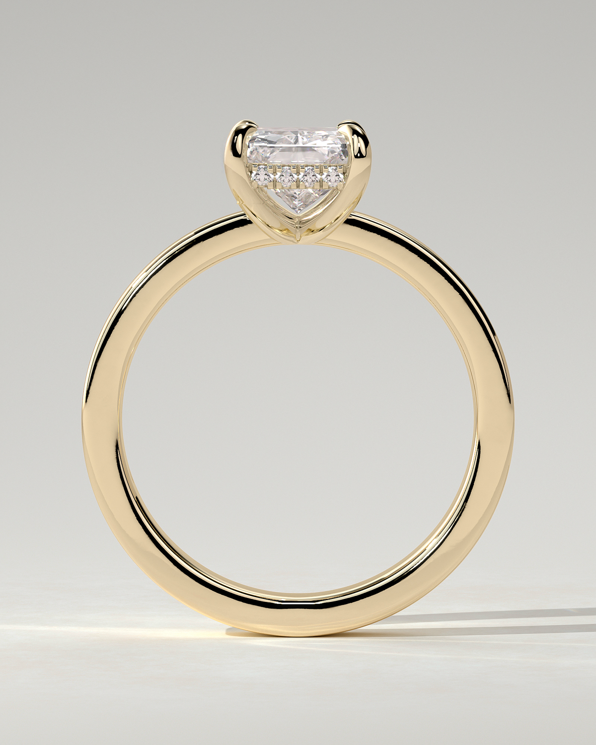 Aida Solitaire Radiant Ring