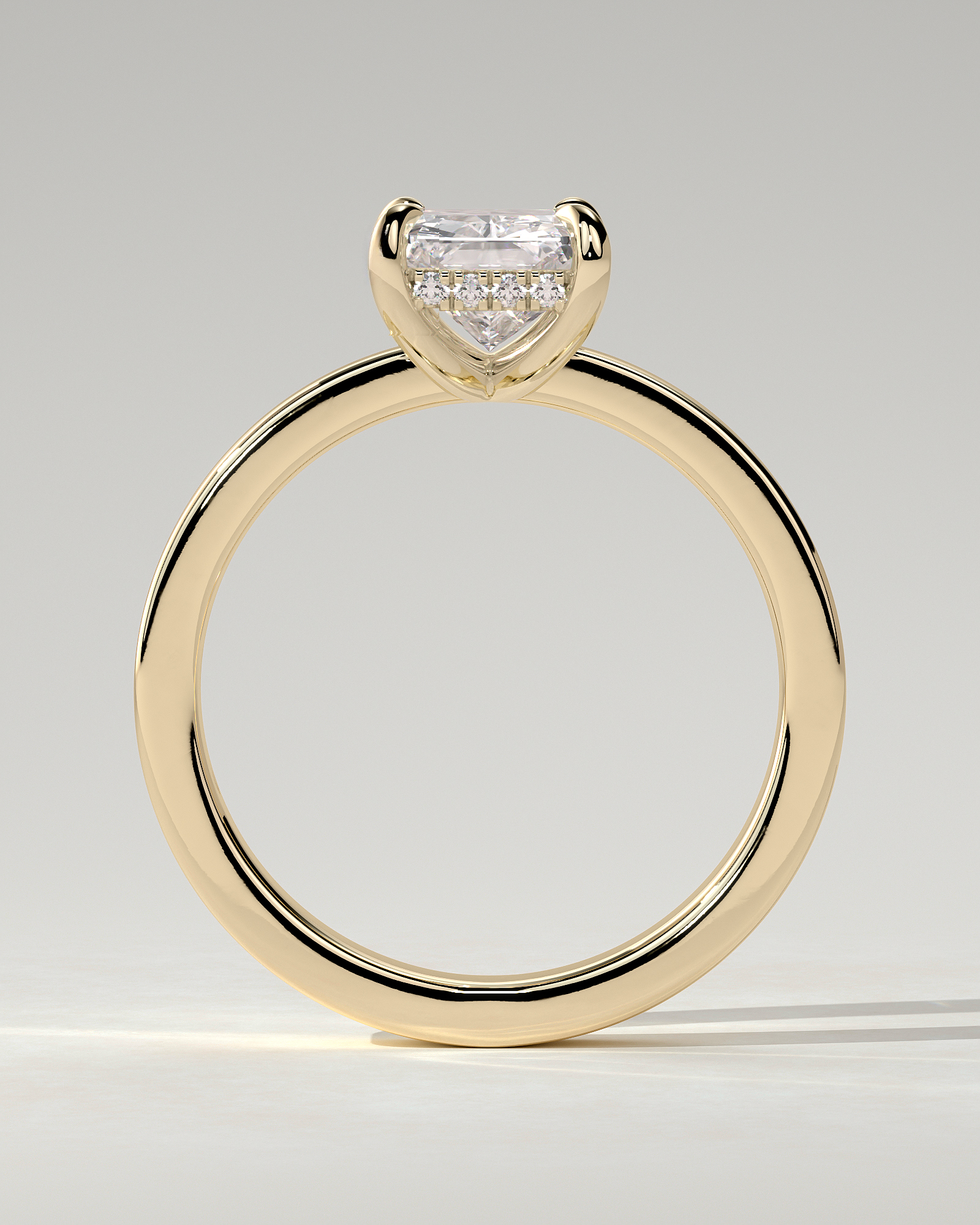 Aida Solitaire Radiant Ring