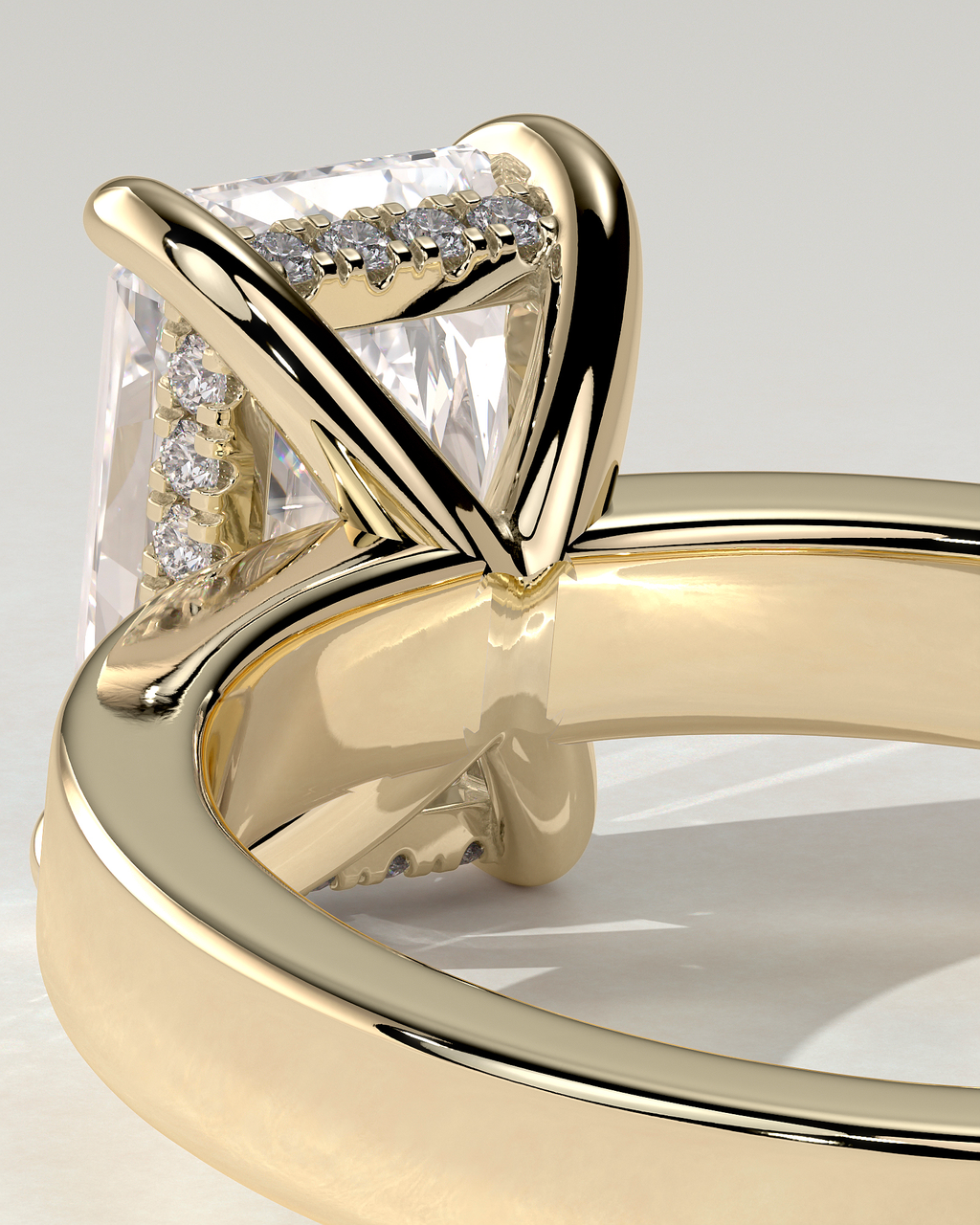 Aida Solitaire Radiant Ring