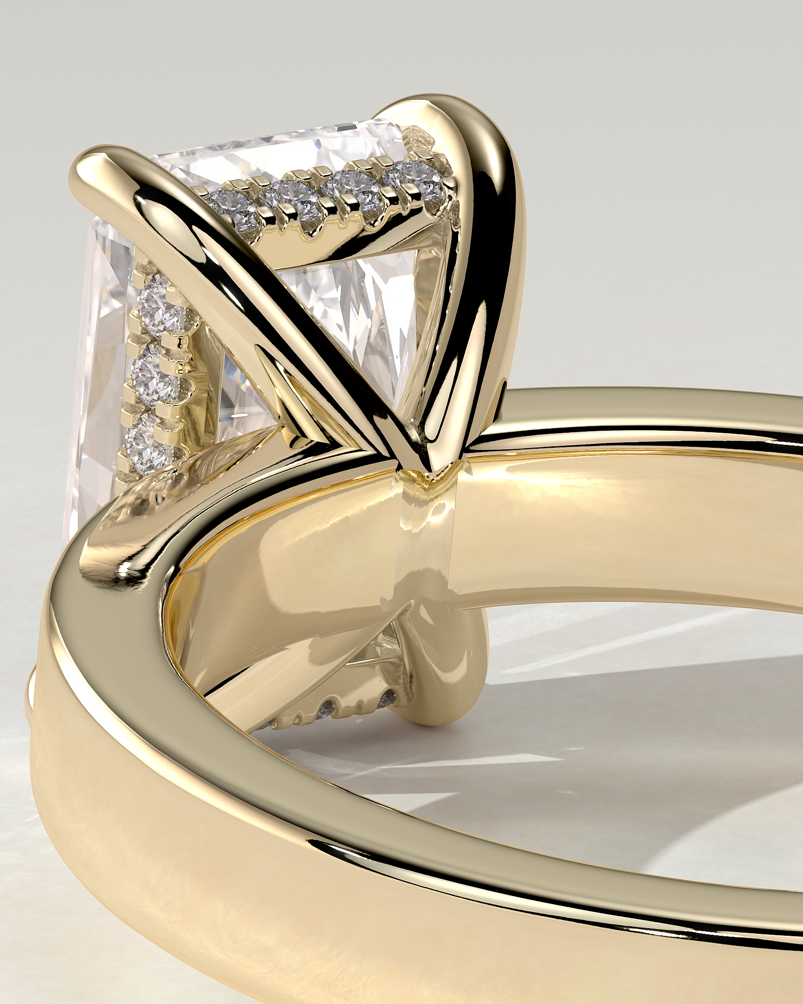 Aida Solitaire Radiant Ring