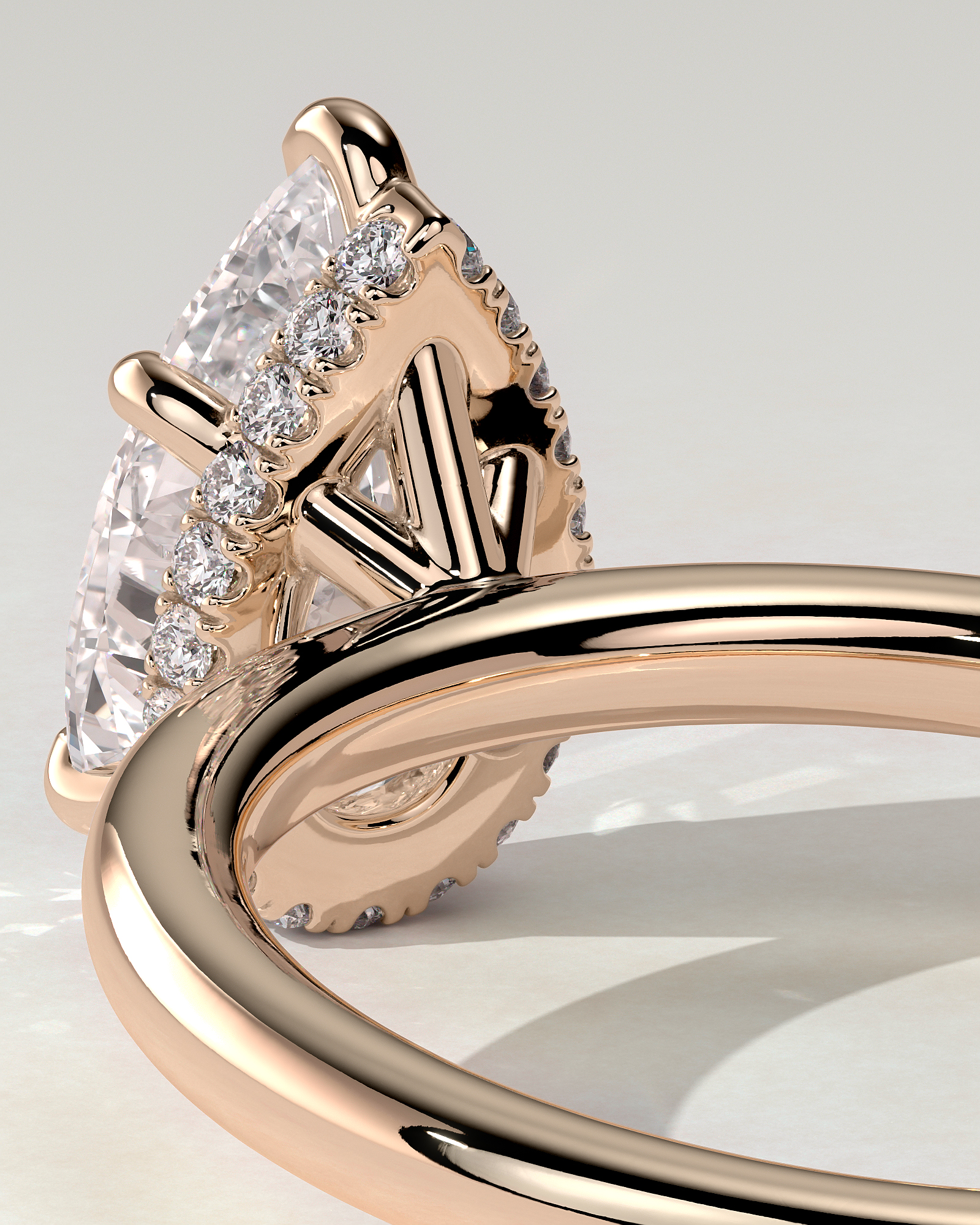 Ainsley Solitaire Pear Ring