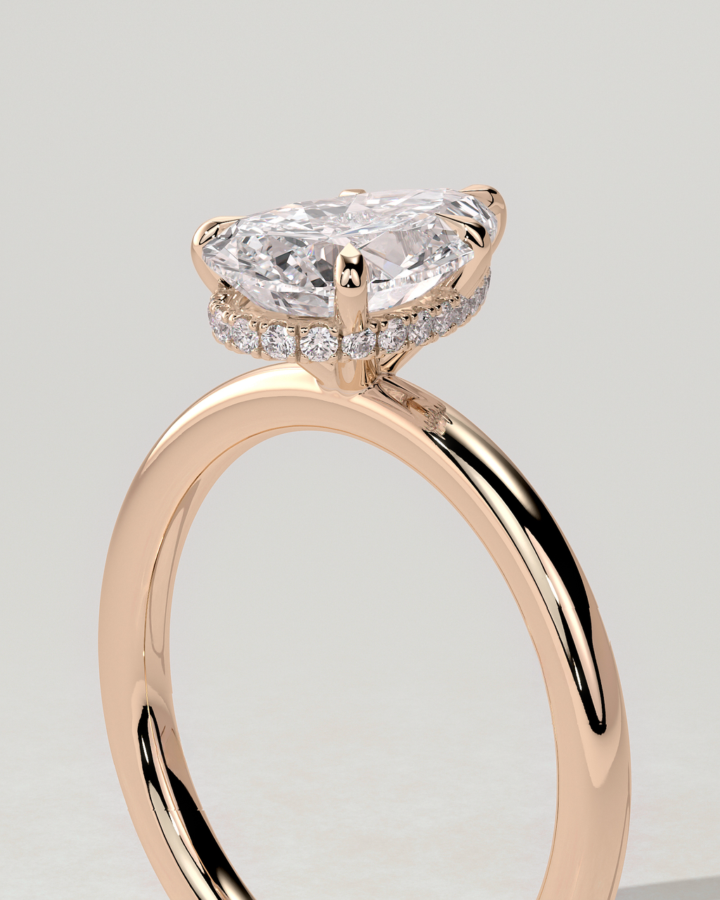 Ainsley Solitaire Pear Ring