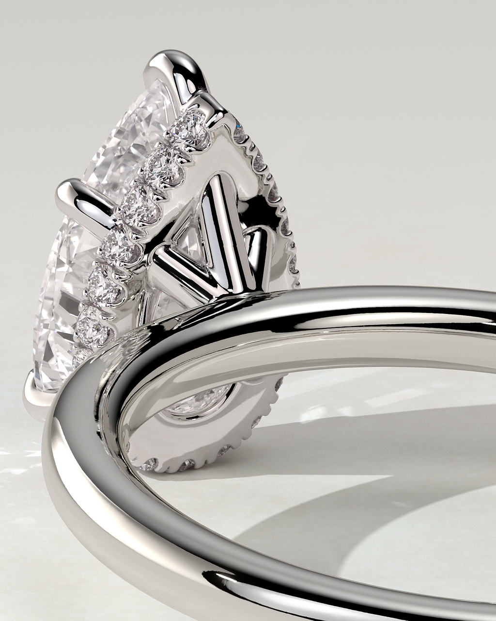 Ainsley Solitaire Pear Ring