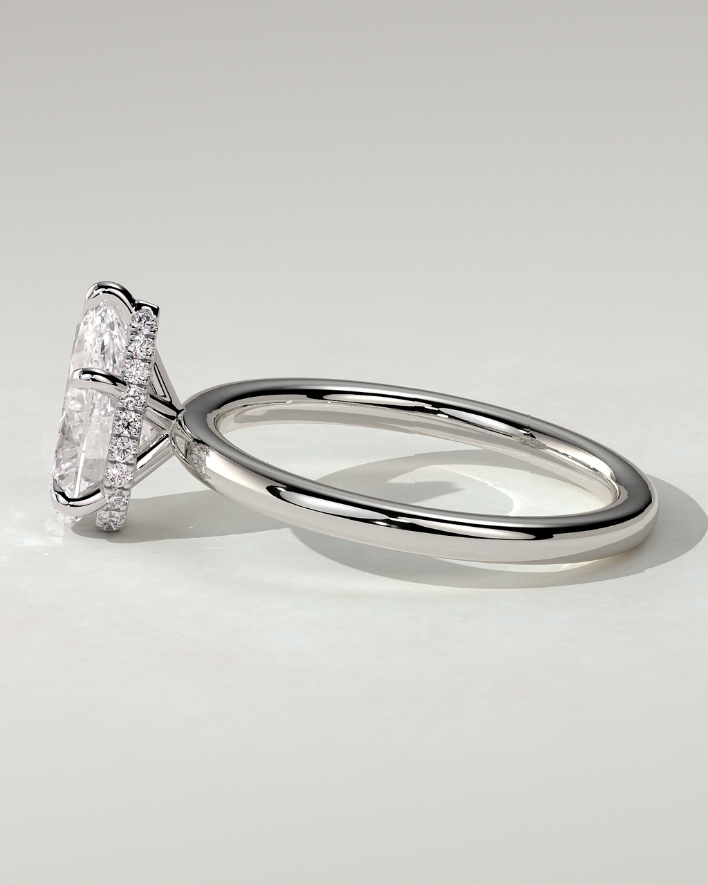 Ainsley Solitaire Pear Ring