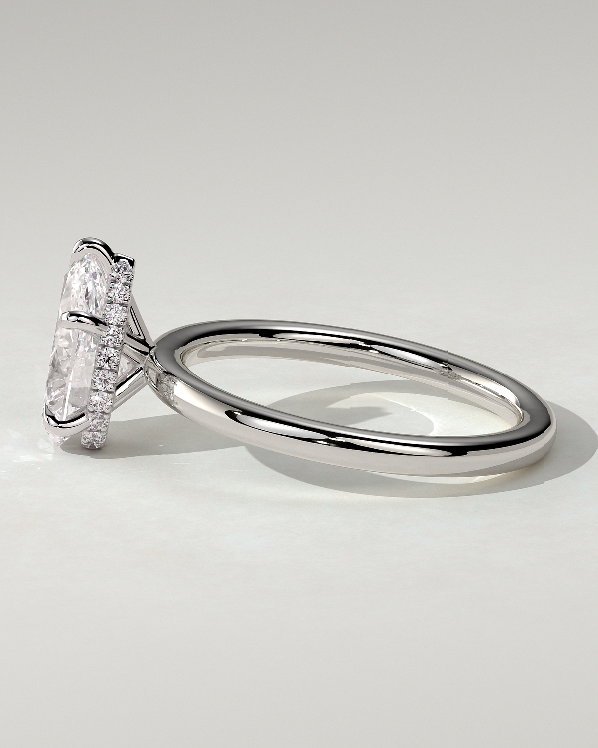 Ainsley Solitaire Pear Ring
