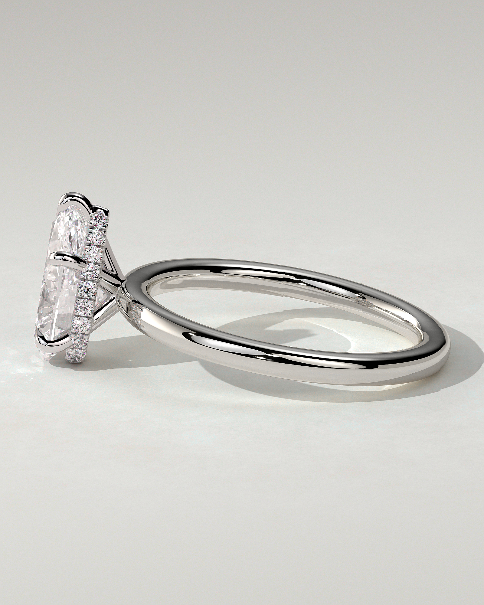 Ainsley Solitaire Pear Ring