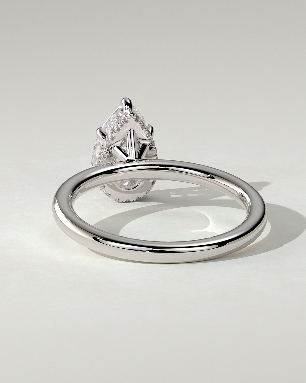 Ainsley Solitaire Pear Ring