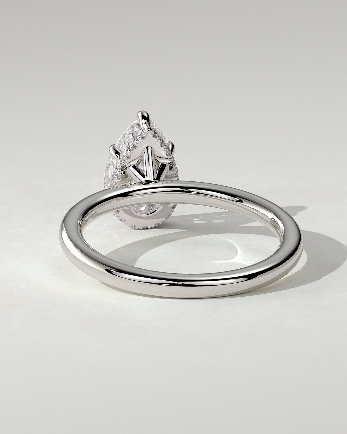 Ainsley Solitaire Pear Ring
