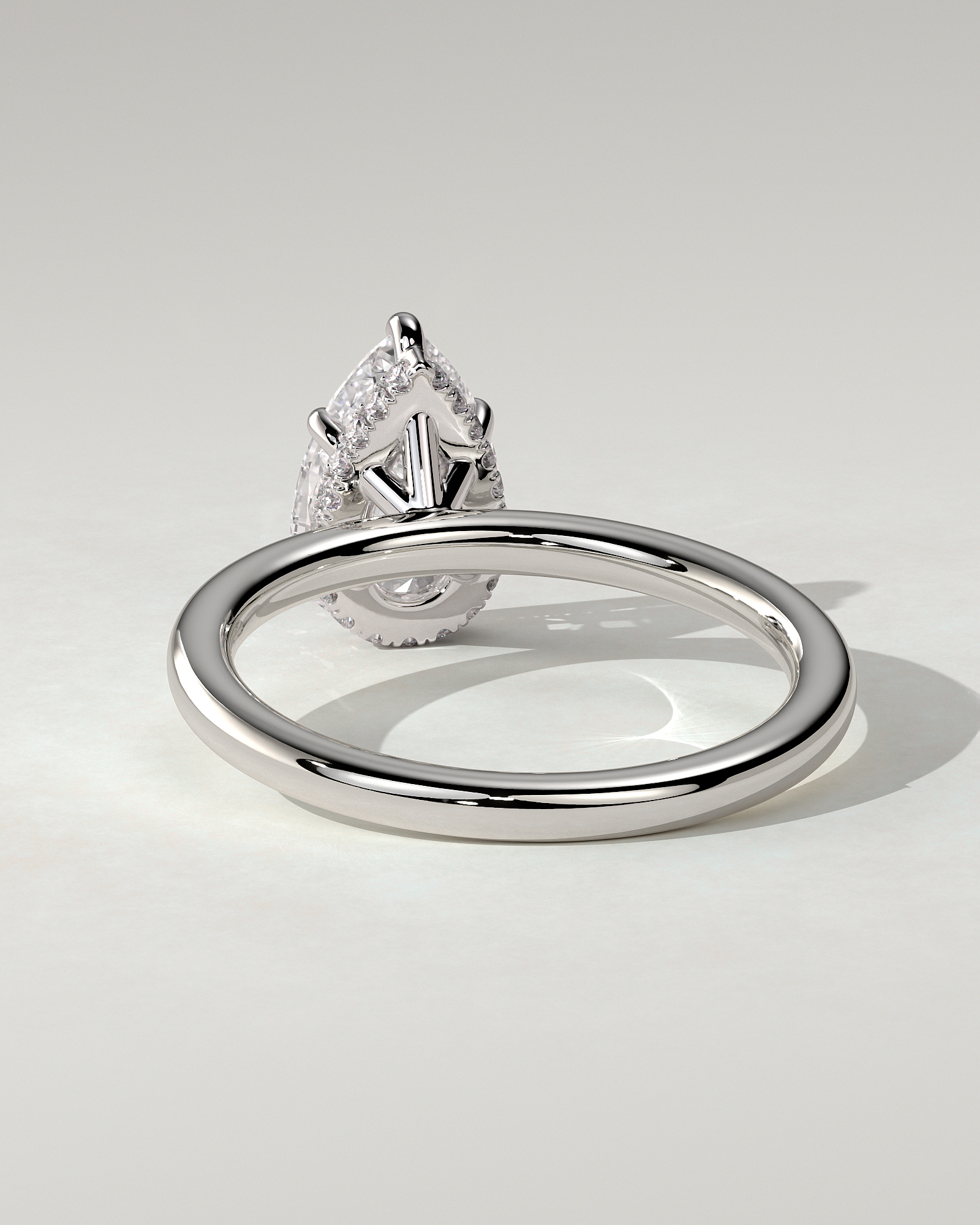 Ainsley Solitaire Pear Ring