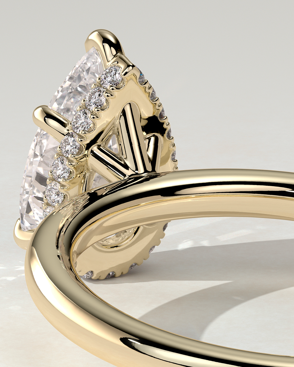 Ainsley Solitaire Pear Ring