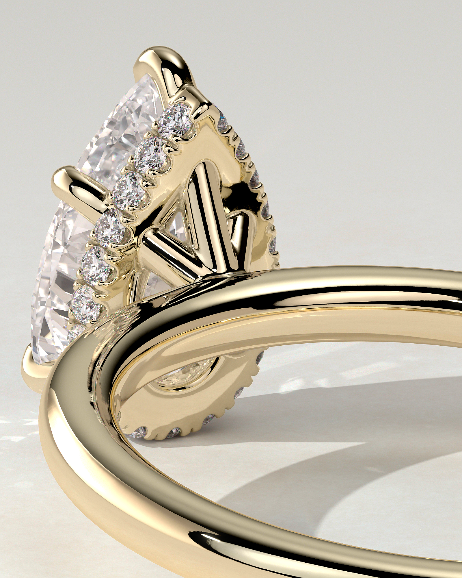 Ainsley Solitaire Pear Ring