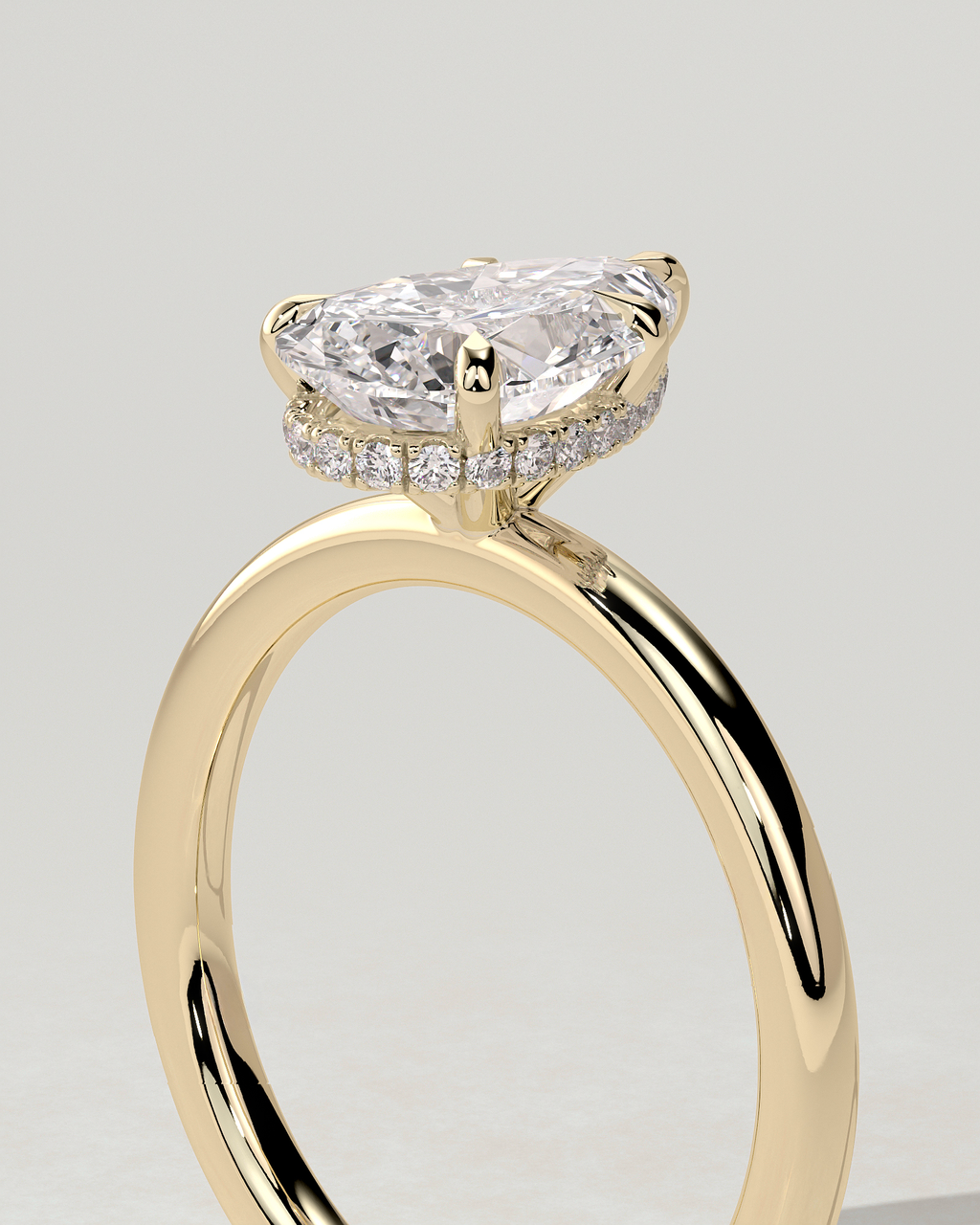 Ainsley Solitaire Pear Ring
