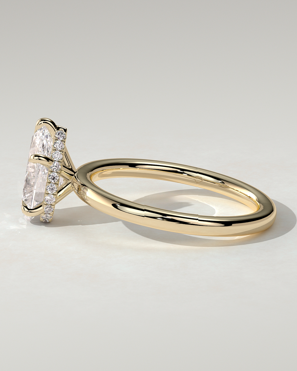 Ainsley Solitaire Pear Ring