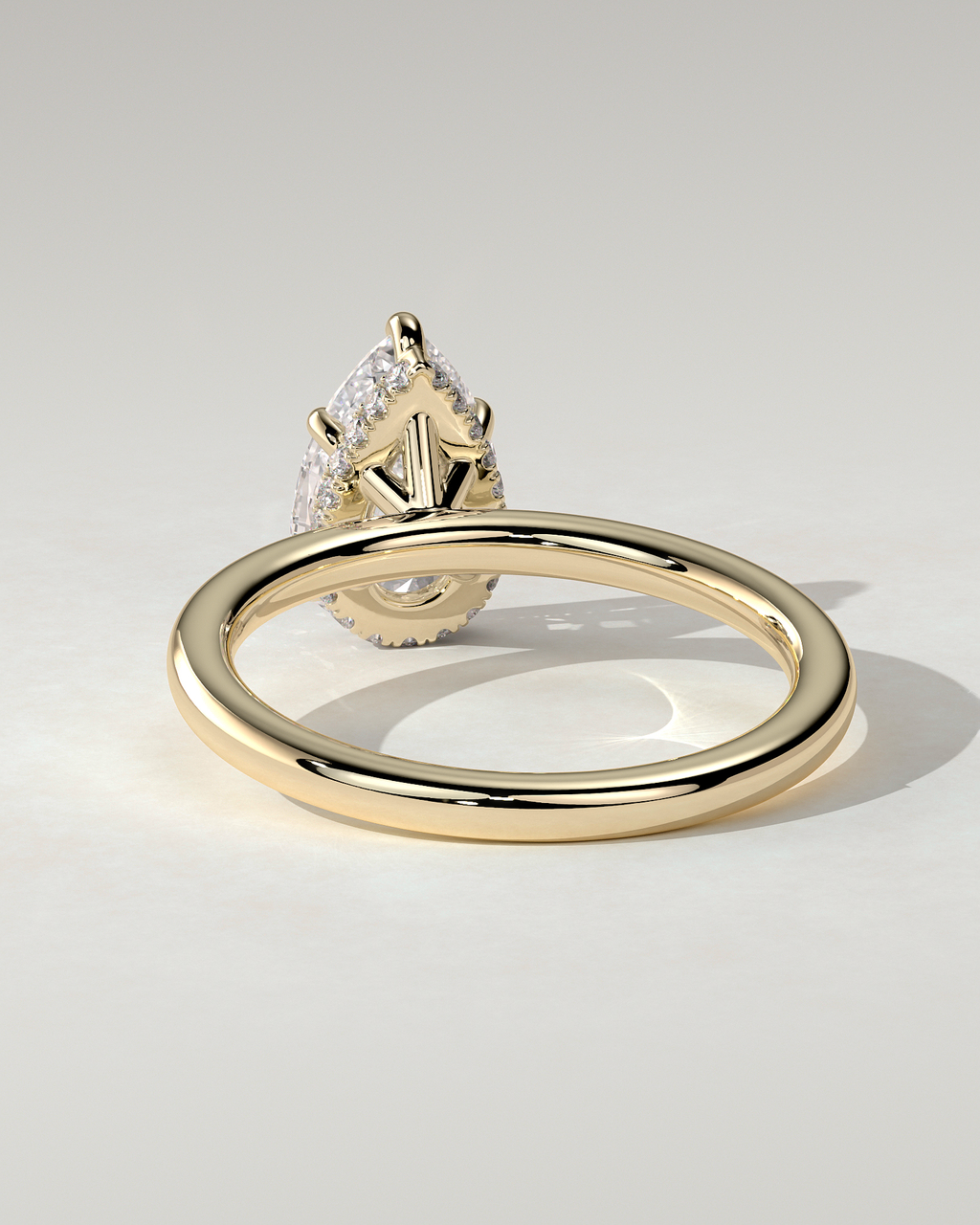 Ainsley Solitaire Pear Ring
