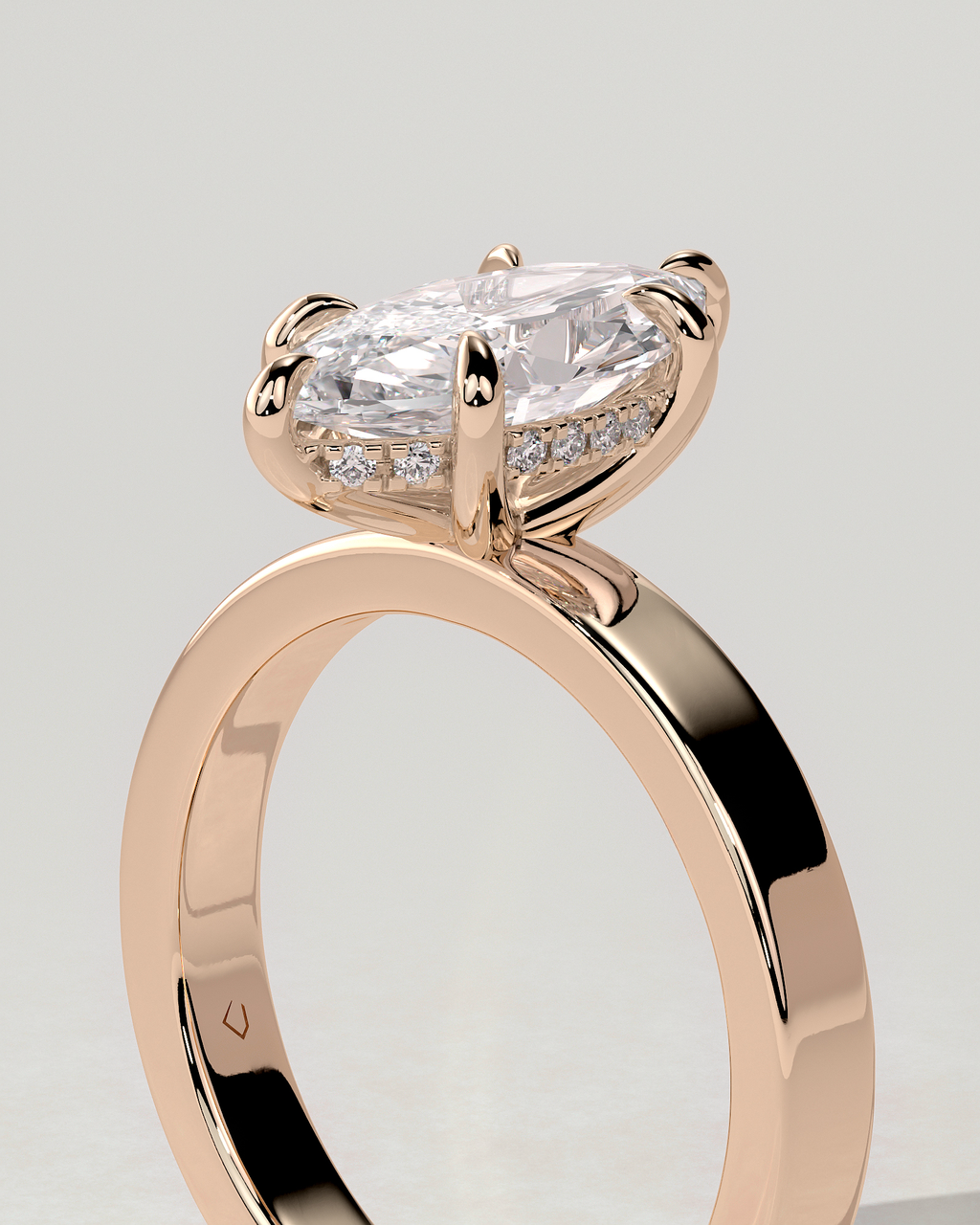 Aisha Solitaire Marquise Ring