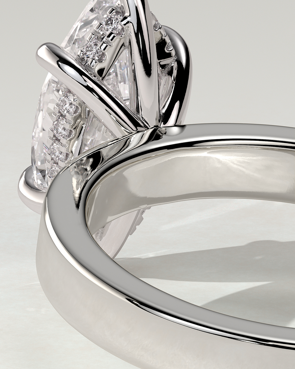 Aisha Solitaire Marquise Ring