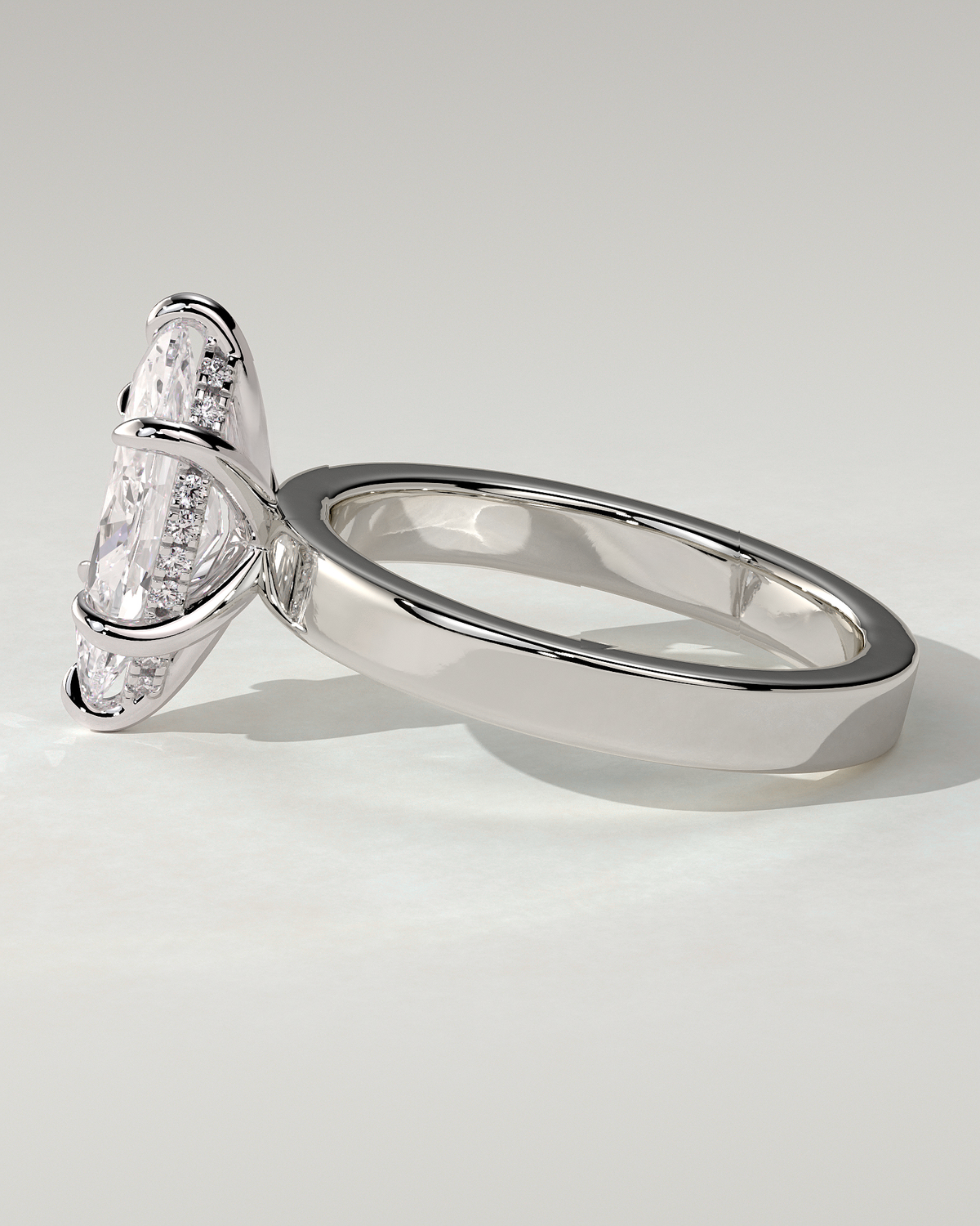 Aisha Solitaire Marquise Ring