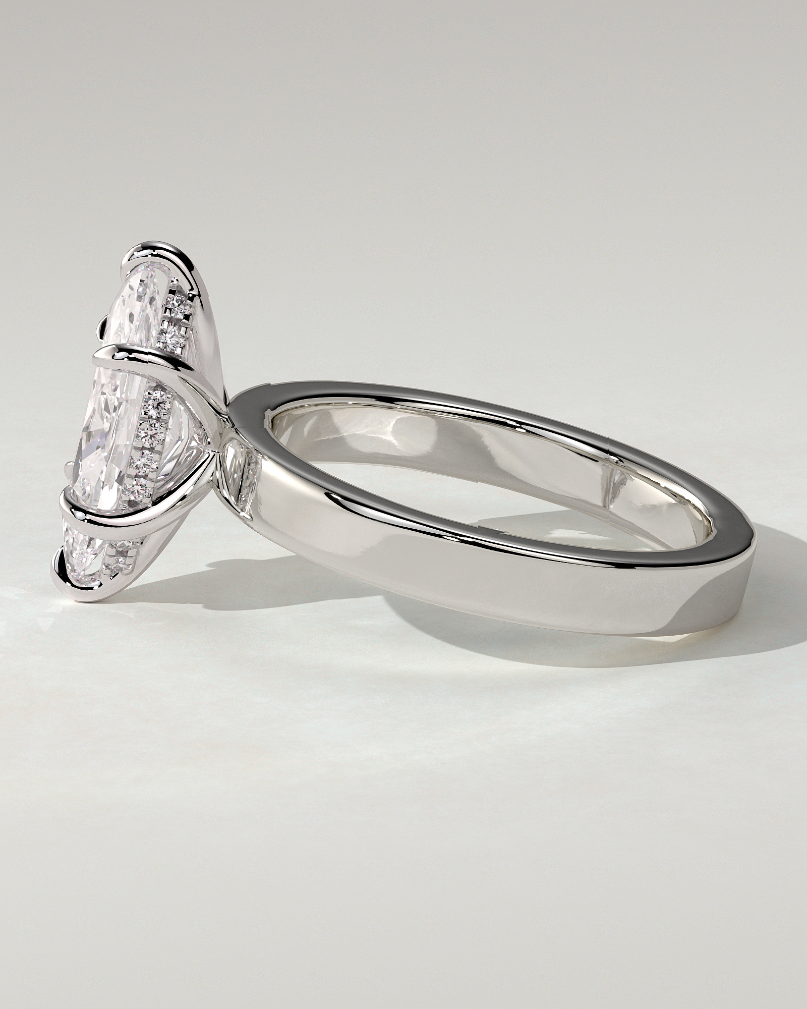 Aisha Solitaire Marquise Ring