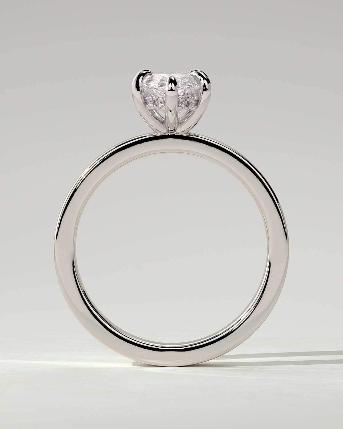 Aisha Solitaire Marquise Ring