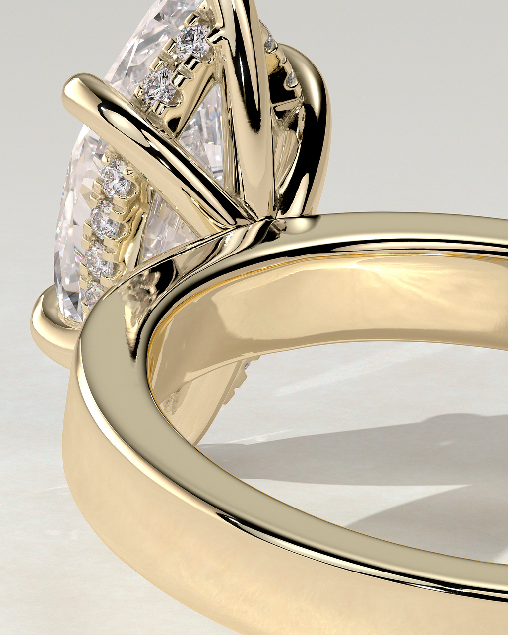 Aisha Solitaire Marquise Ring