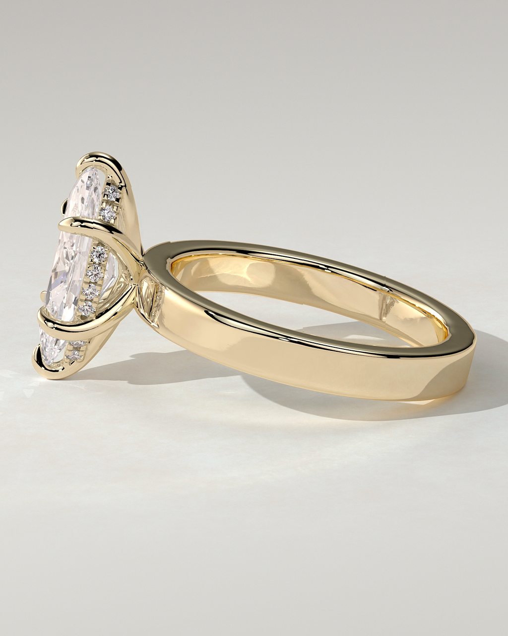 Aisha Solitaire Marquise Ring