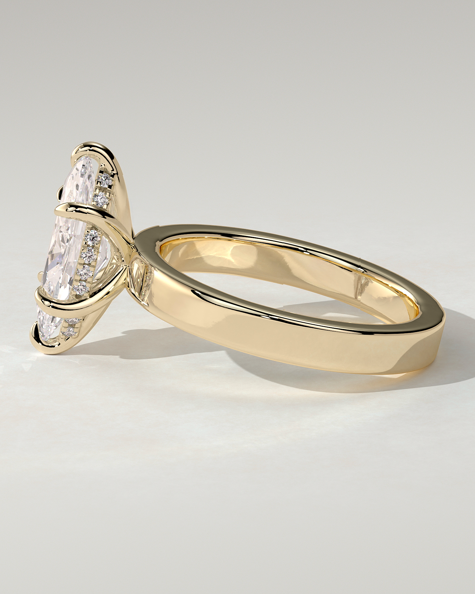 Aisha Solitaire Marquise Ring