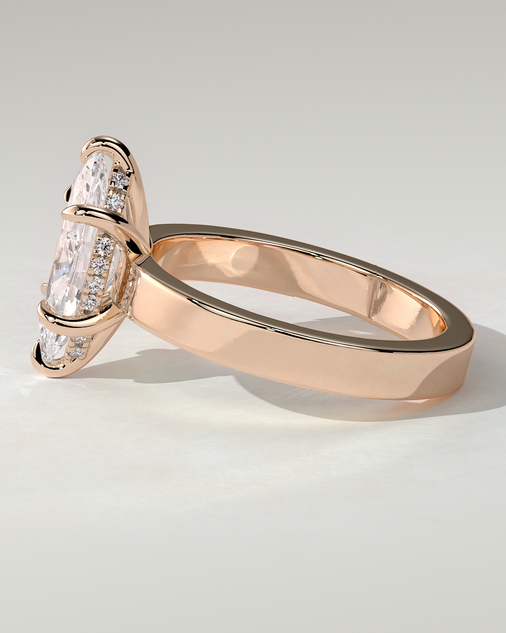 Aisha Solitaire Marquise Ring