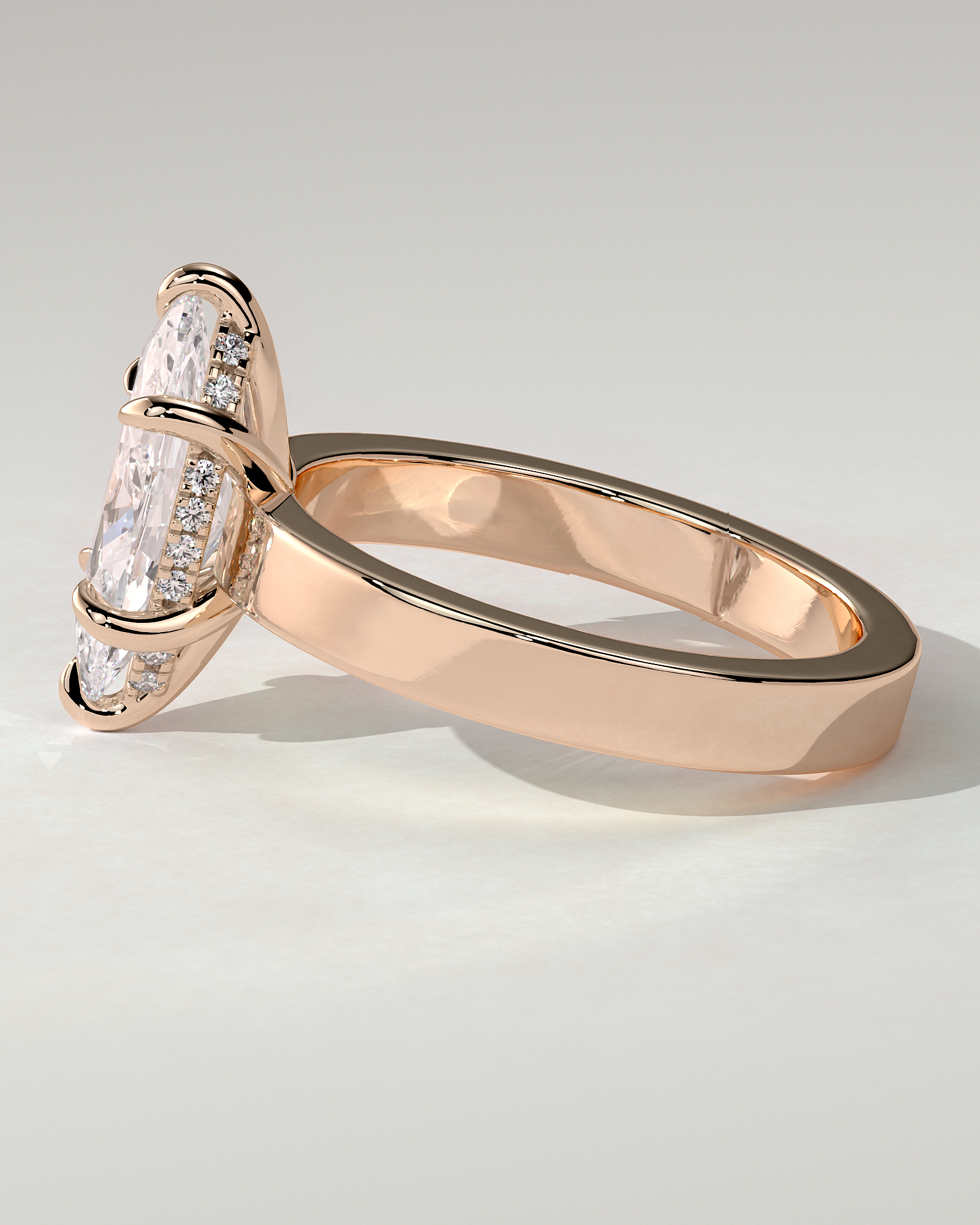 Aisha Solitaire Marquise Ring