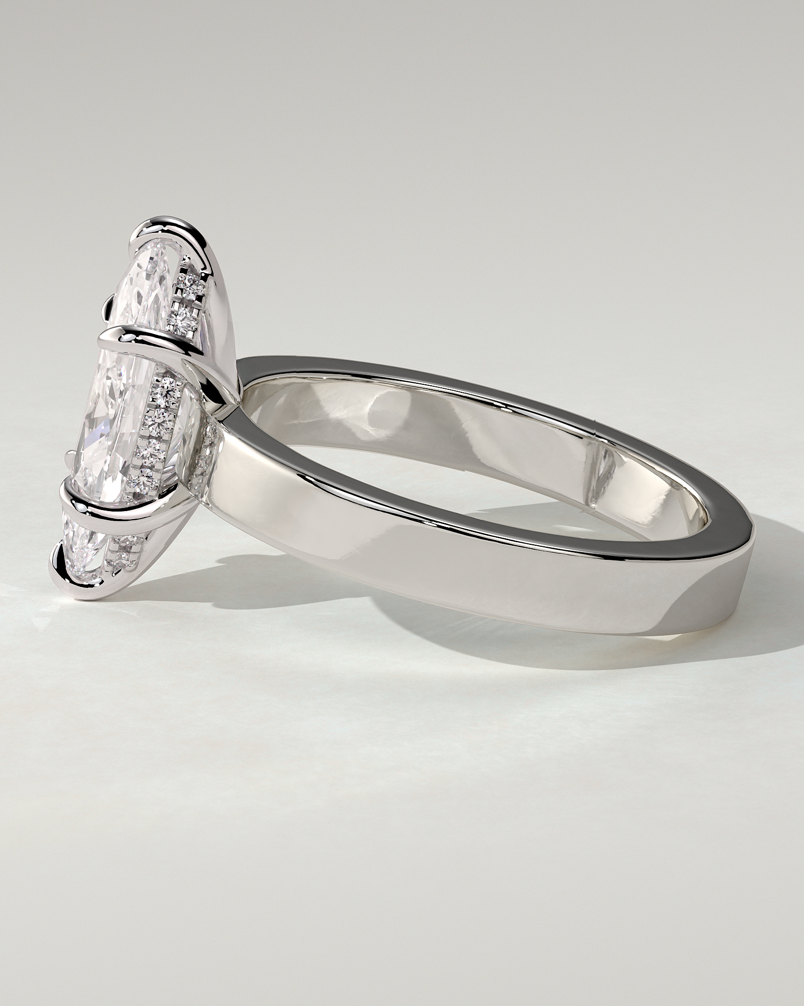 Aisha Solitaire Marquise Ring