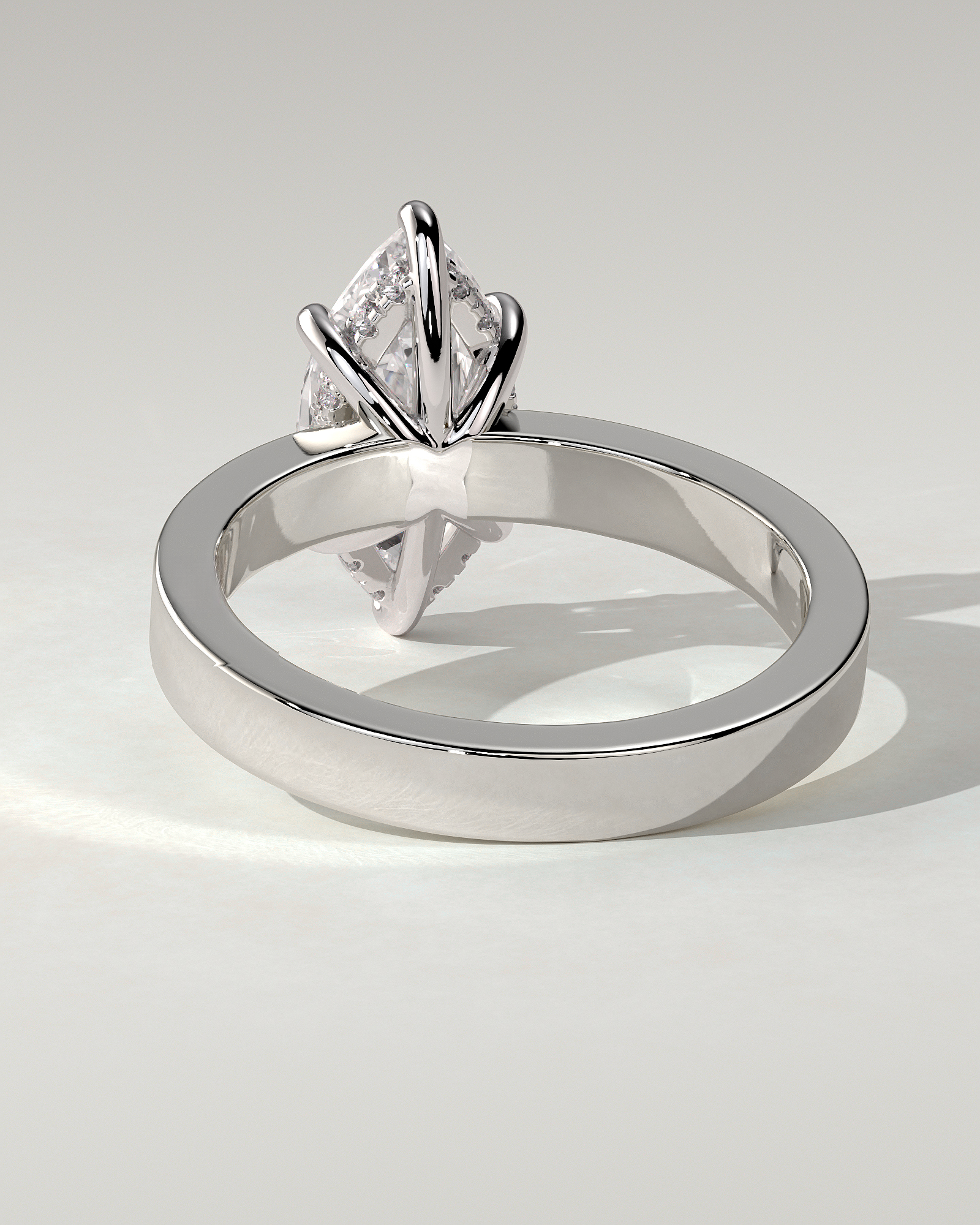 Aisha Solitaire Marquise Ring