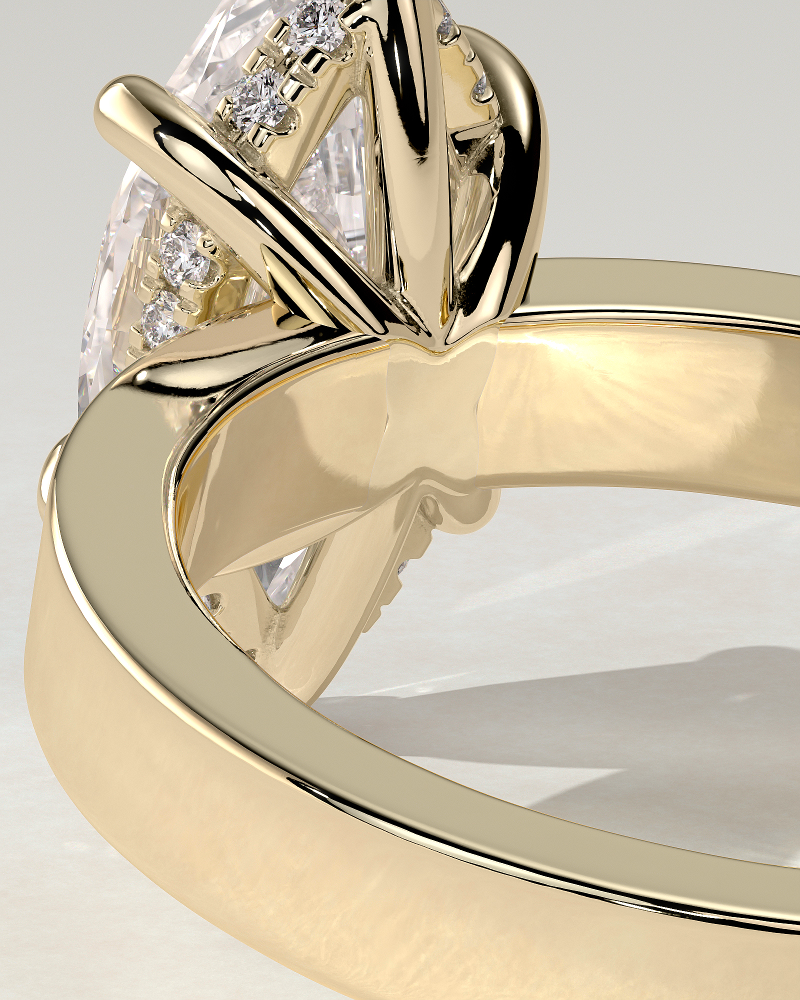 Aisha Solitaire Marquise Ring