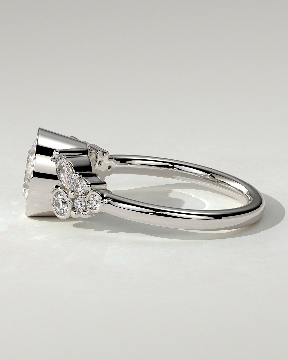 Alessia Solitaire Round Ring
