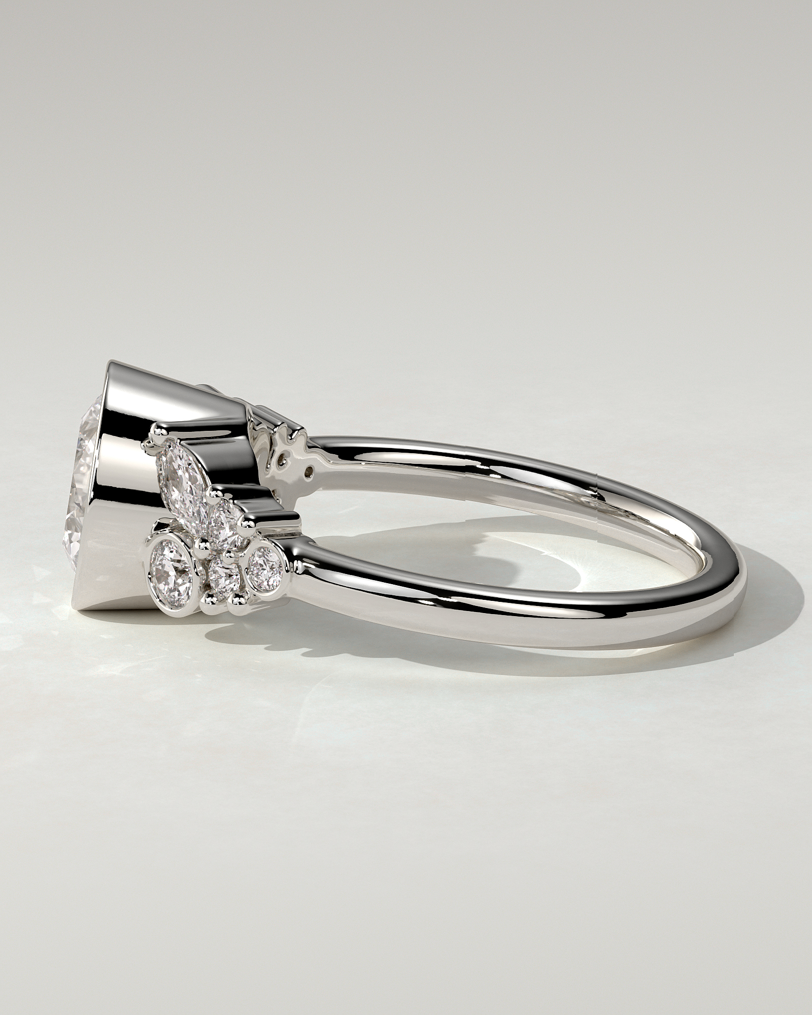 Alessia Solitaire Round Ring