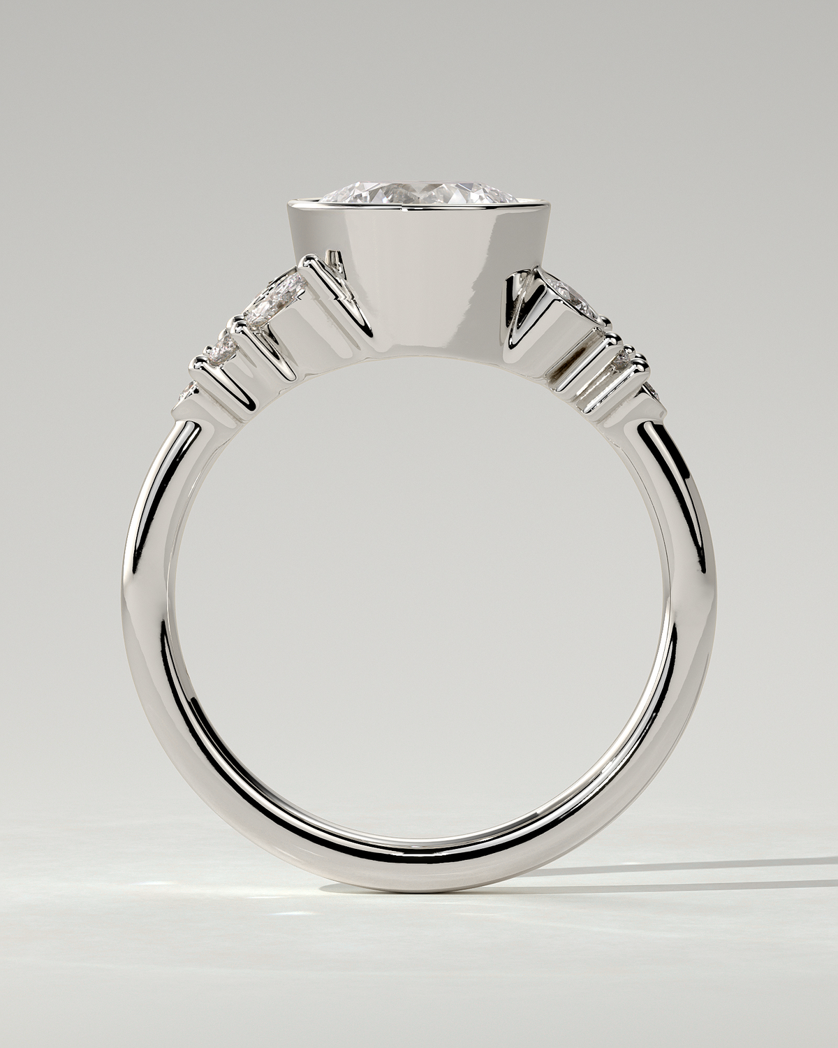 Alessia Solitaire Round Ring