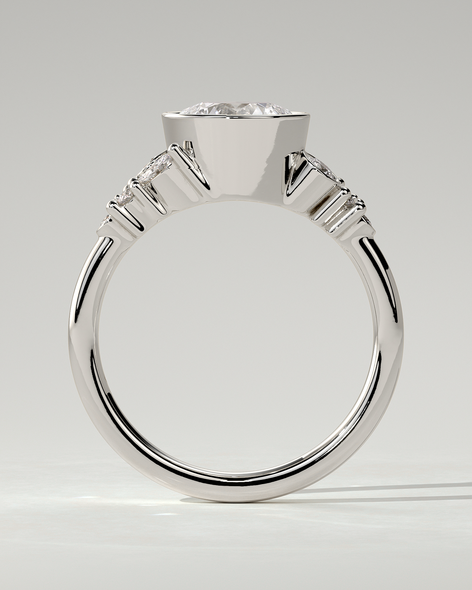 Alessia Solitaire Round Ring
