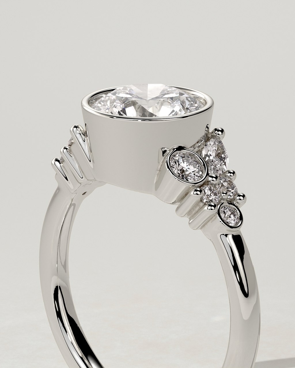 Alessia Solitaire Round Ring