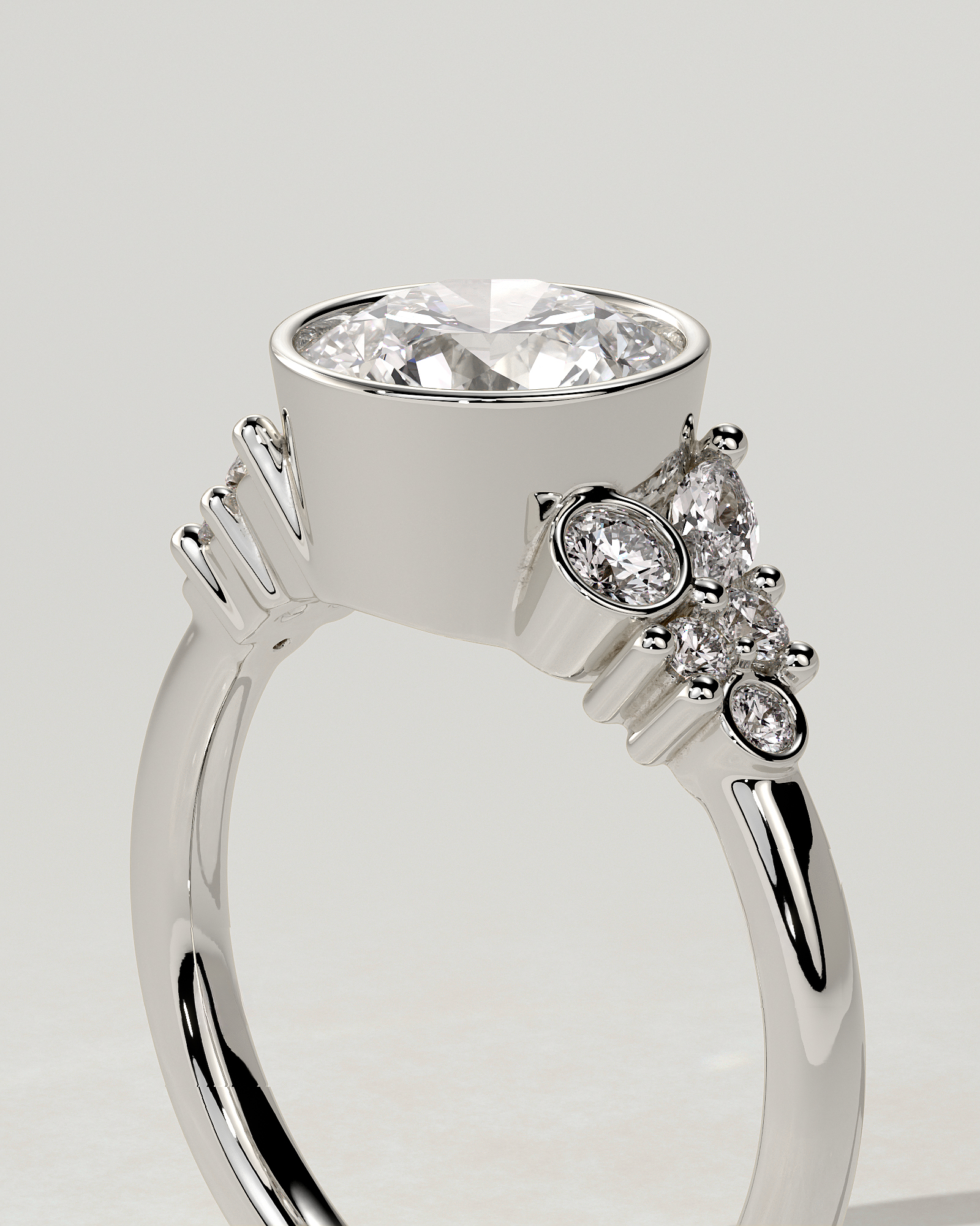 Alessia Solitaire Round Ring
