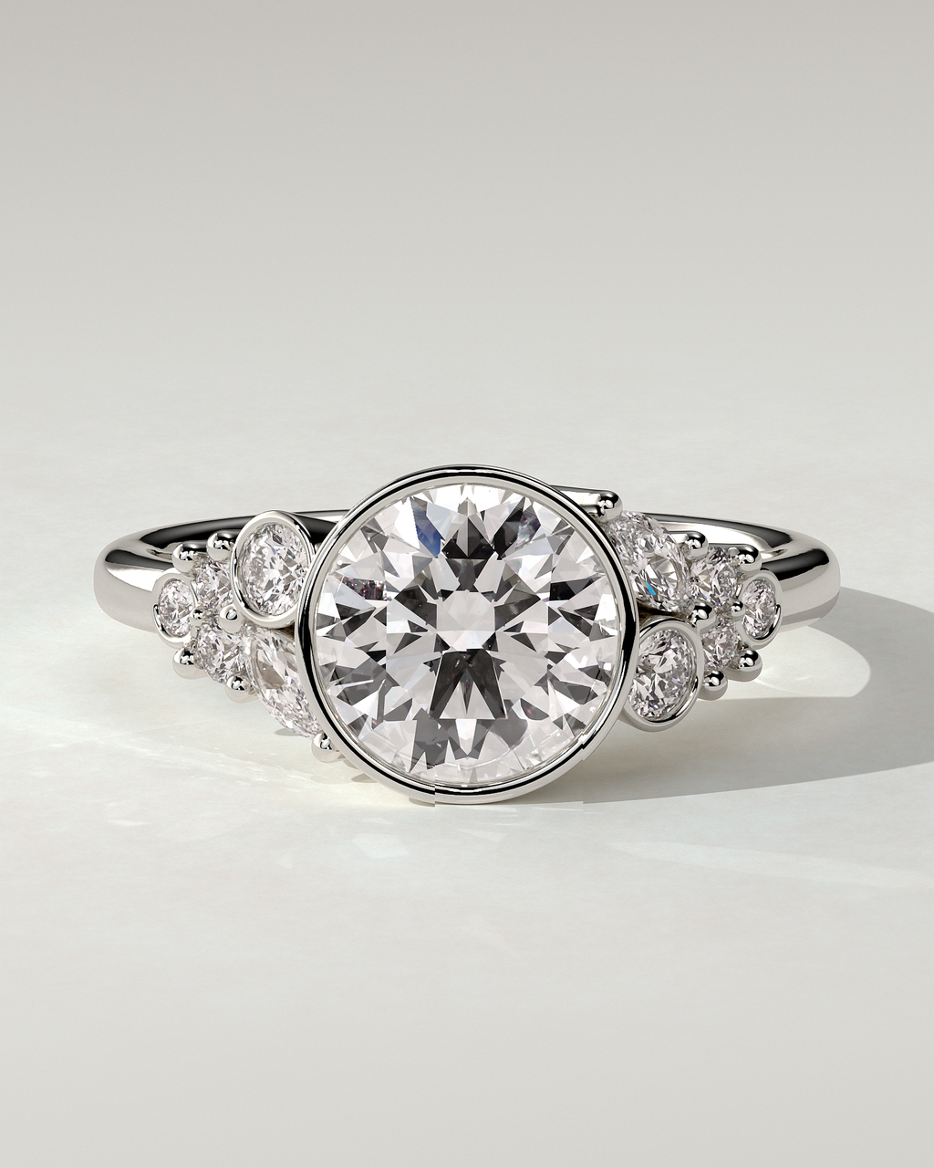 Alessia Solitaire Round Ring