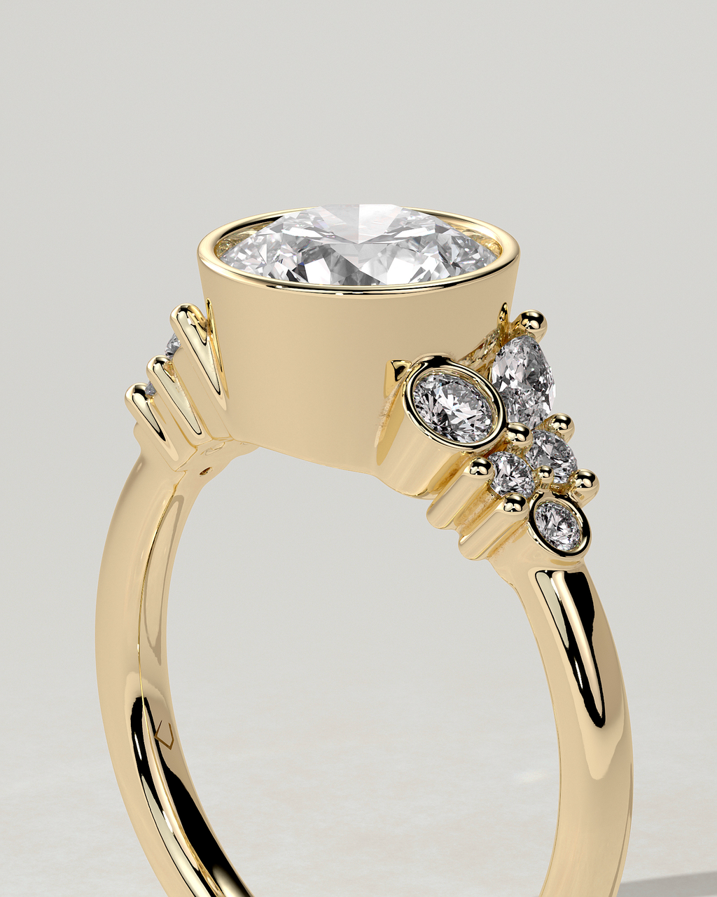 Alessia Solitaire Round Ring